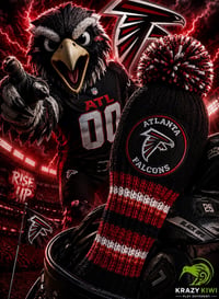 Image 1 of Atlanta Falcons football custom Golf Club Cover hand knit logo NFL fan  gift