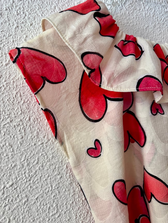 MINI HUIPIL WITH RUFFLE