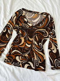 Image 2 of 70s Print shirt // M 