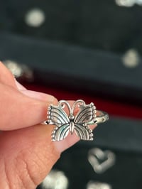Mariposa silver ring