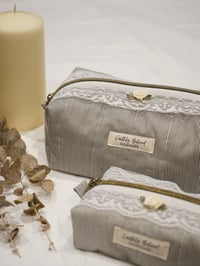 Image 1 of Quilted Travel Bag (Striped)