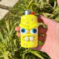 Image 2 of Spooky Sponge 1 Of 1 Clay Lighter Case