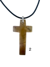 Image 3 of Gemstone Cross Necklaces - Choose From 4 Options (#13) 