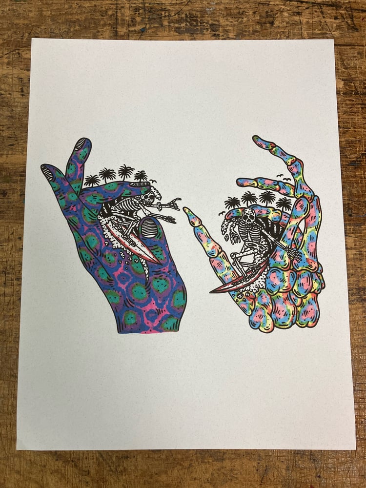 Image of WAVE GOODBYE PRINT