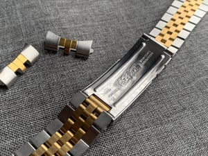Image of 13mm 17mm 20mm Rolex Datejust Jubilee 2/Tone Steel Strap 