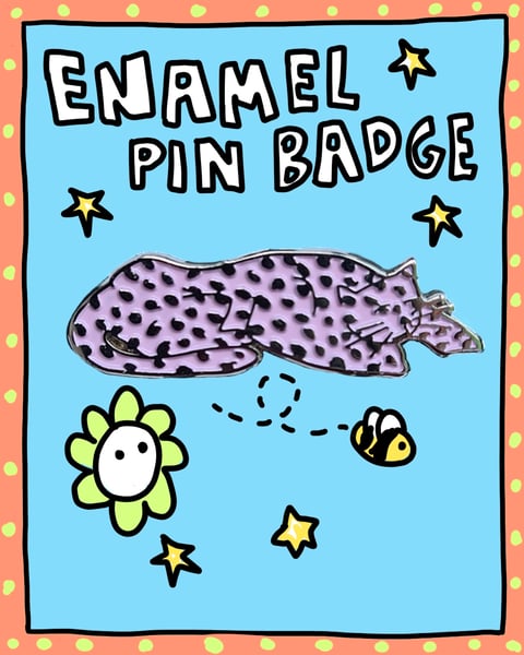 Image of Pink Cheetah Enamel Pin