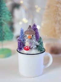 Image 1 of Winter Scene - Mini Mug 8 