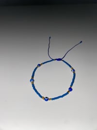 Image 1 of Dark Blue Multi evil eye bracelet 