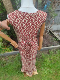 Image 5 of Pasha Co ord set top and frill wrap skirt - Brown