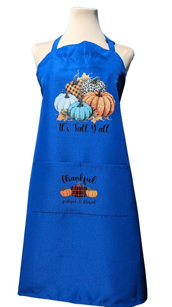Image of It's Fall Y'all Apron (blue)