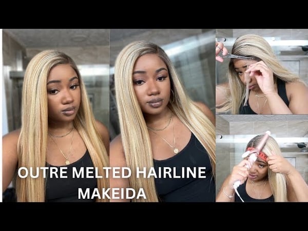 Image of Outre melted hairline Makeida DRF4/Vanilla Caramel 