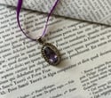 Superbe pendentif en or massif (bas titre) et grande améthyste, début 1900!