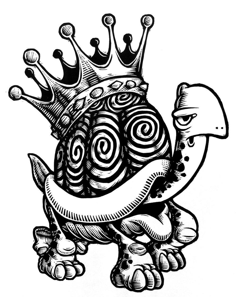 Turtle King T-shirt (B3) **FREE SHIPPING**