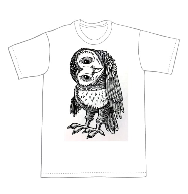 Curious Owl T-shirt (A3) **FREE SHIPPING**