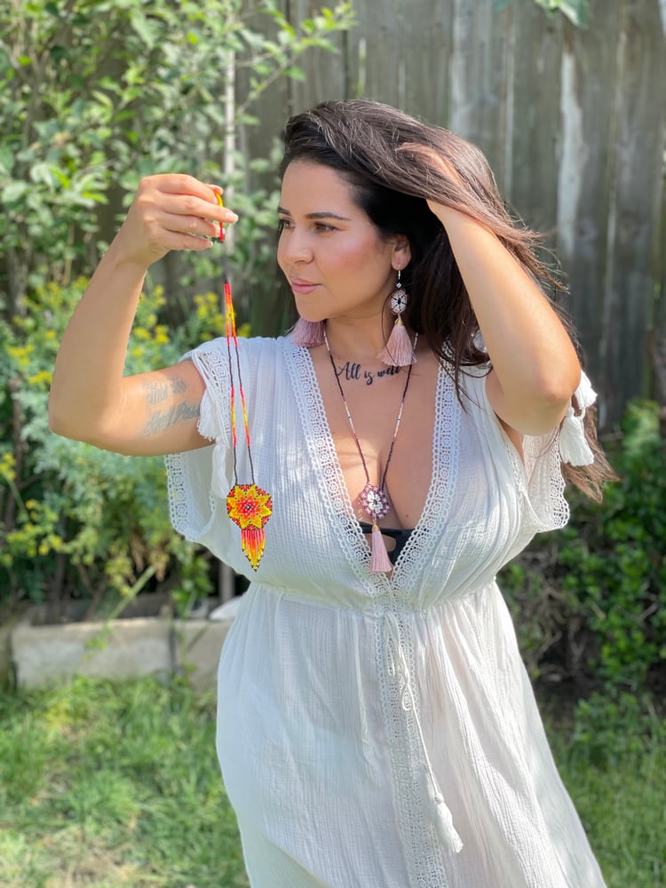 Image of Mexican beaded necklace
