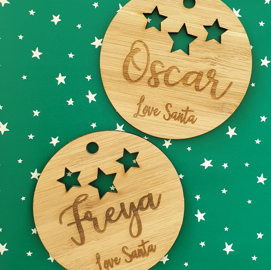 Image of Santa Sack Name Tags
