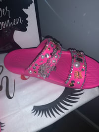 Image 4 of Cutie crocs/hot pink