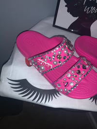 Image 5 of Cutie crocs/hot pink