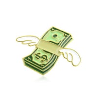 Image 1 of FLYING DOLLAR BILLS PIN