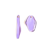 Image 1 of ASYMMETRIC EARRINGS _ PURPLE