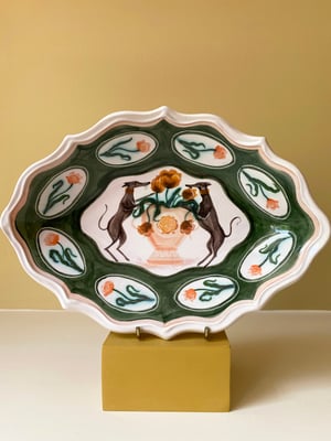 Image of Whippet Coat of Arms - Romantic Bowl