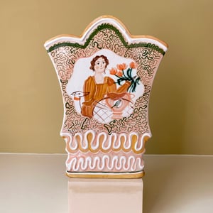 Image of Arranging Flowers - Large Romantic Vase