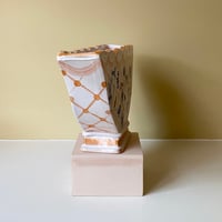 Image 2 of Cobalt Lattice Motifs - Large Romantic Vase