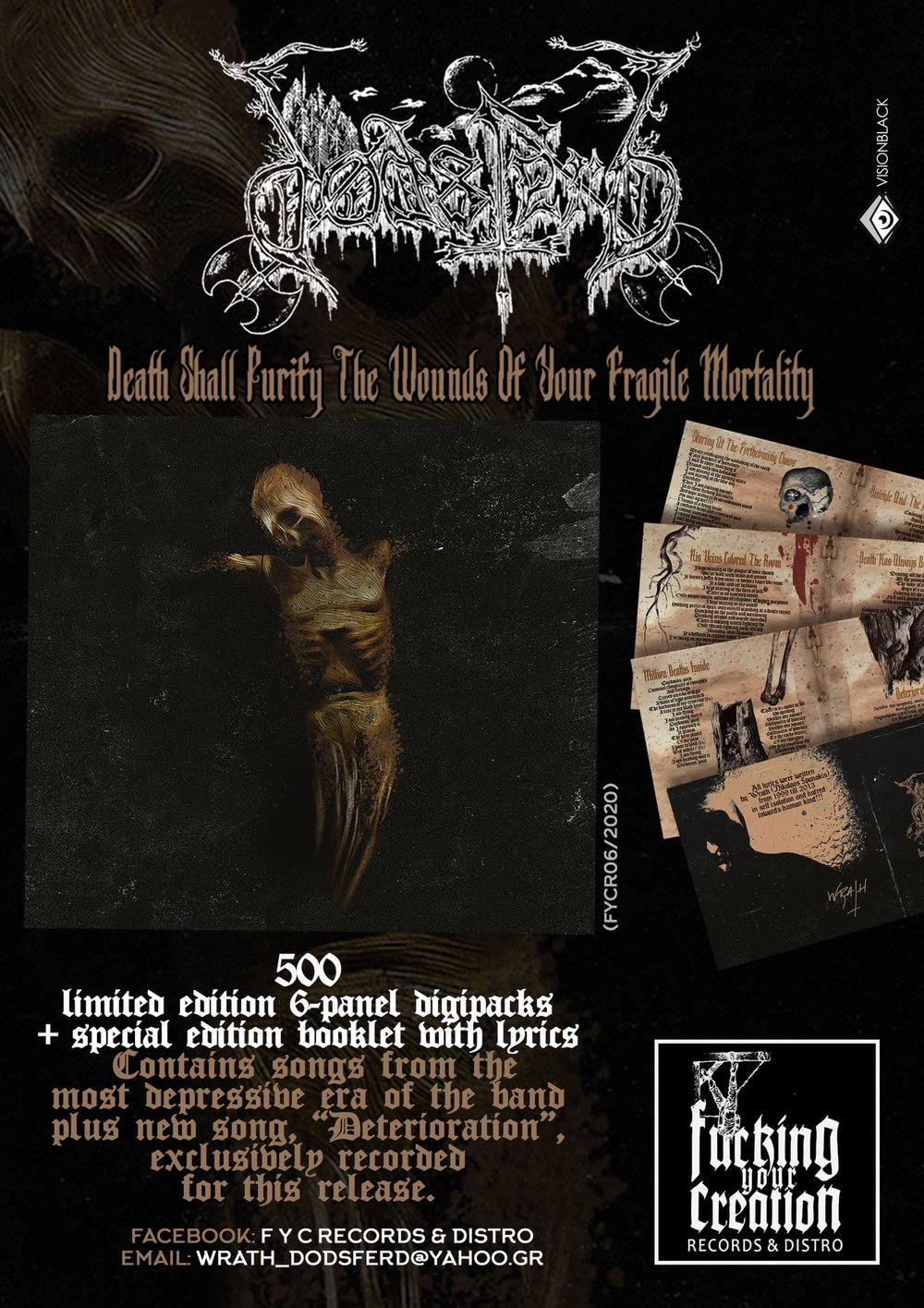 DØDSFERD - Death Shall Purify the Wounds of Your Fragile Mortality limited digi CD (FYC Records)