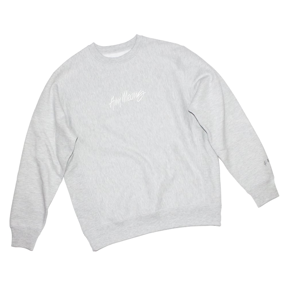 Image of Signature Crewneck in Heather Grey