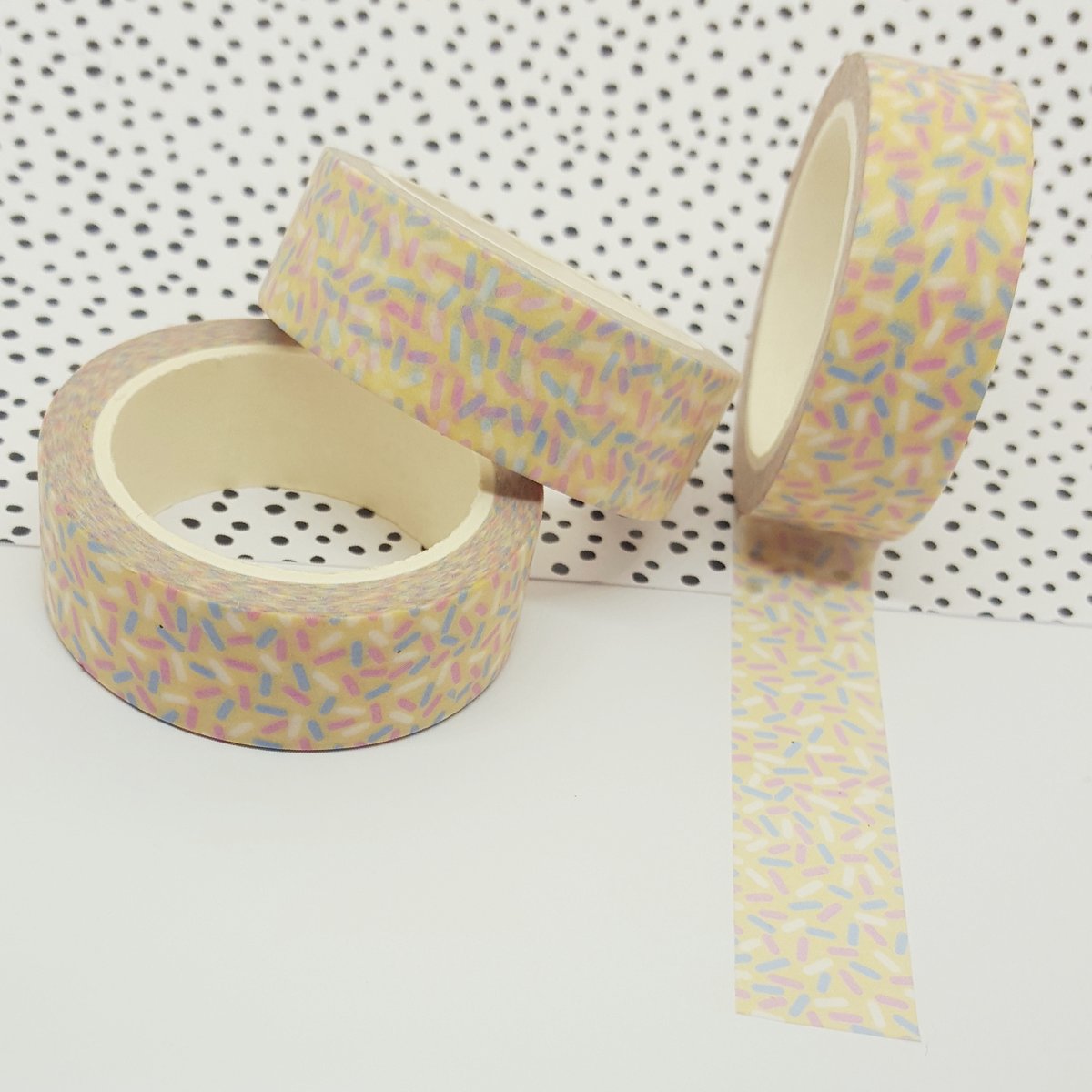 Yellow Sprinkles Washi Tape