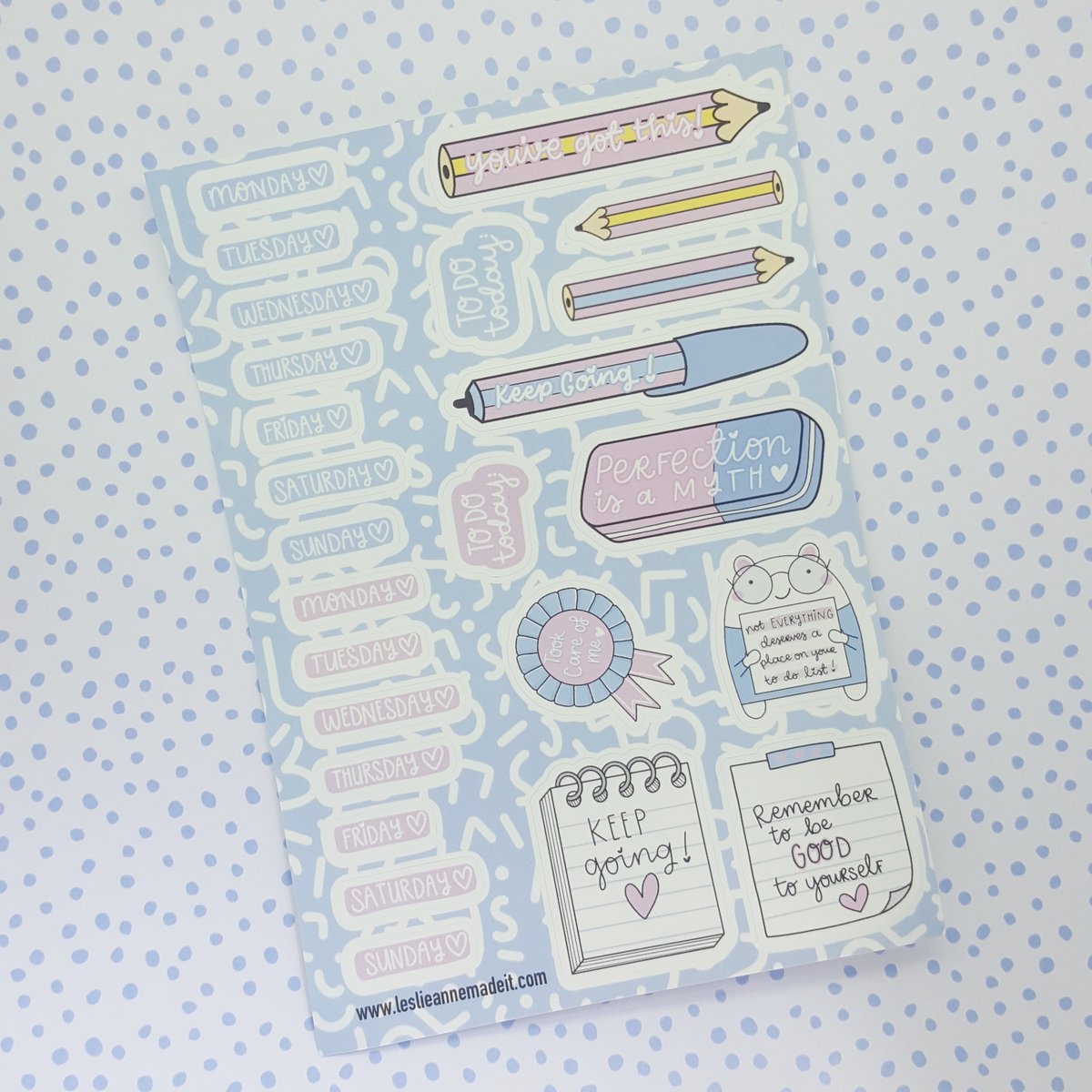 To Do List Sticker Sheet | Leslieanne Made It