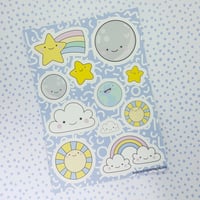 Smiley Skies Sticker Sheet