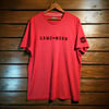 GAME-WORN Set the Bar T-Shirt  Vintage Red with Black