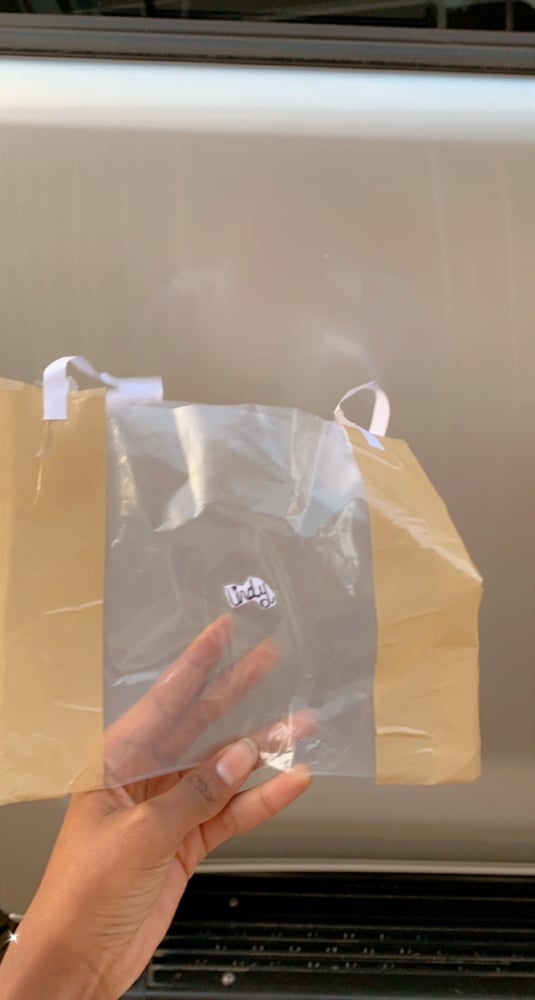 Image of Clear lindy cosmetics bag