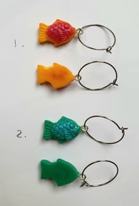 Image 2 of Multicoloured Taiyaki Earrings 