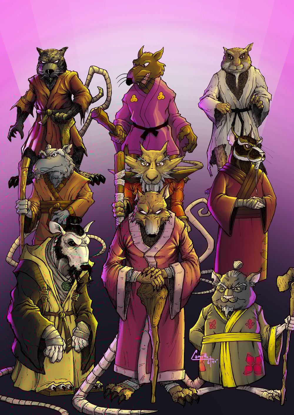 Splinter through the ages art print