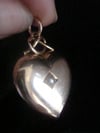 VICTORIAN 15CT HIGH CARAT SEED PEARL HEART PUFF PENDANT 4.2g