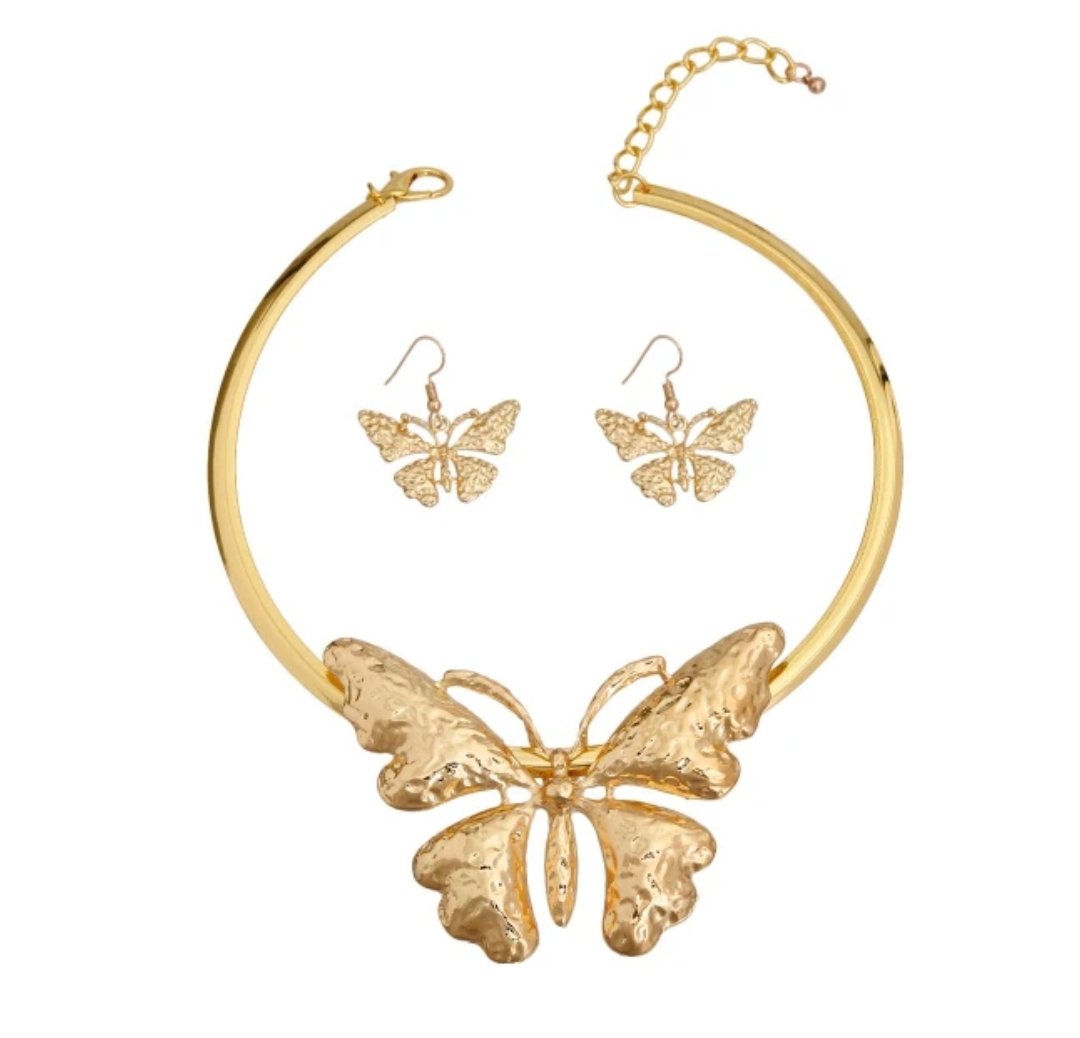 Image of Butterfly Necklace set