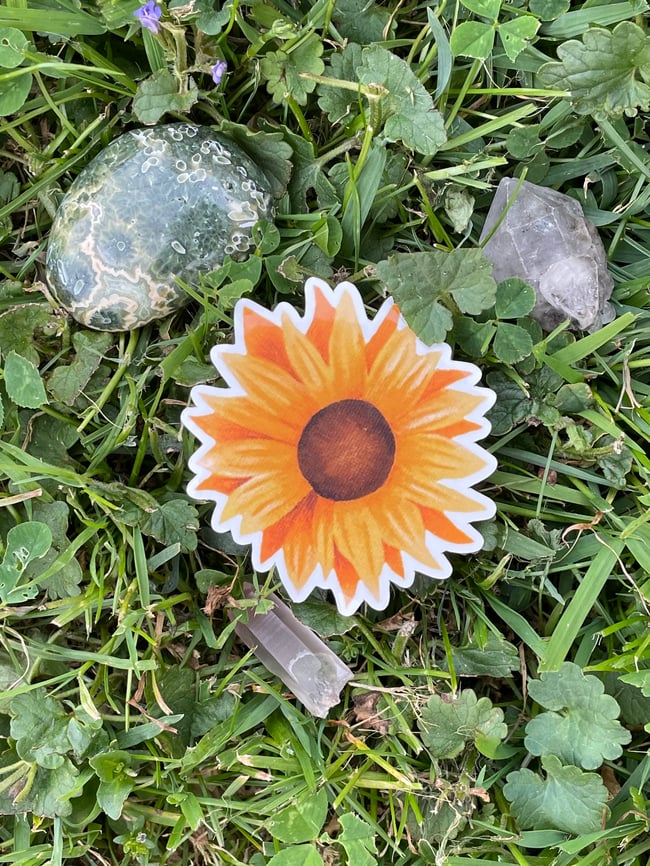 Sunflower sticker