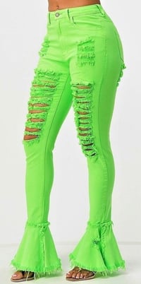 Image 2 of Neon Green Pants 
