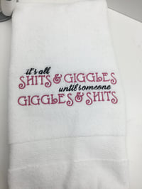 Image 2 of Bathroom Humor Hand Towels