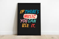 If there's music you can use it