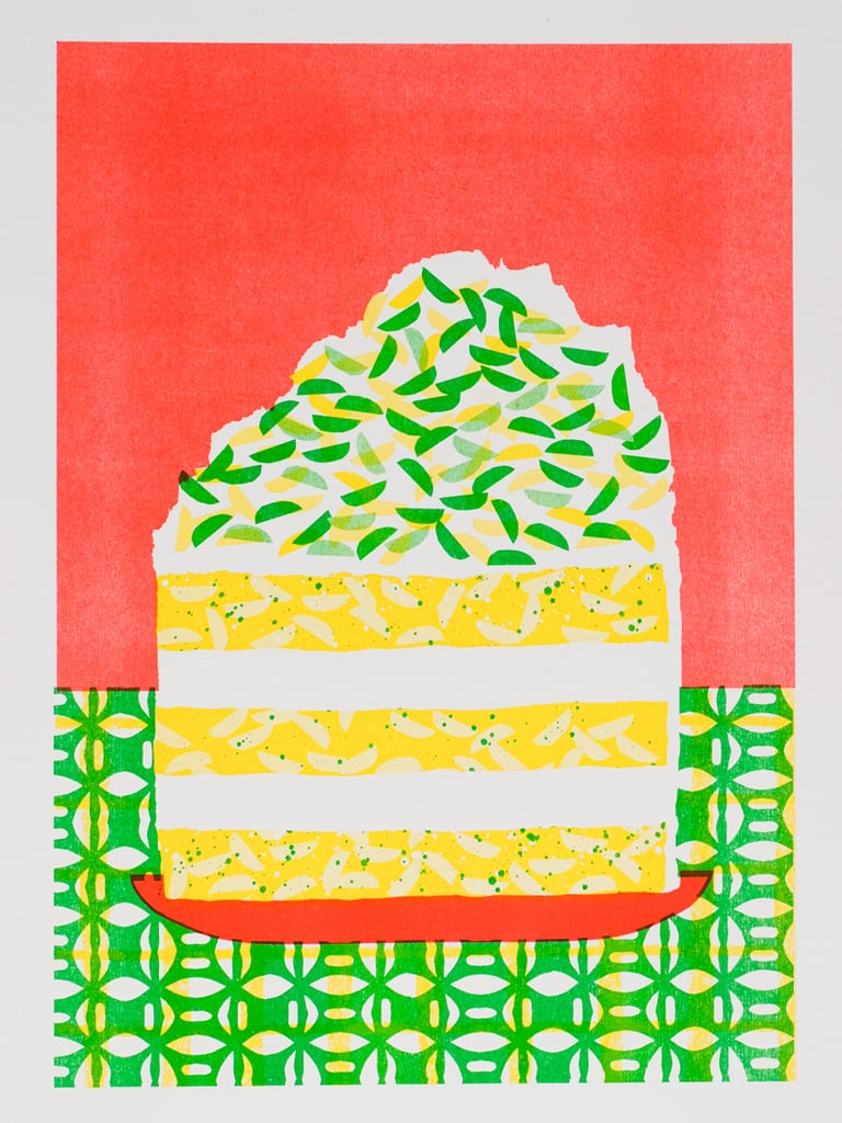 Pistachio Sponge Slice