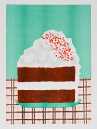 Image 1 of Red Velvet Cake Slice