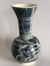 dark blue vase