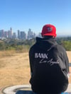 BANK LOS ANGELES HOODIE FRONT/BACK PRINT BLK