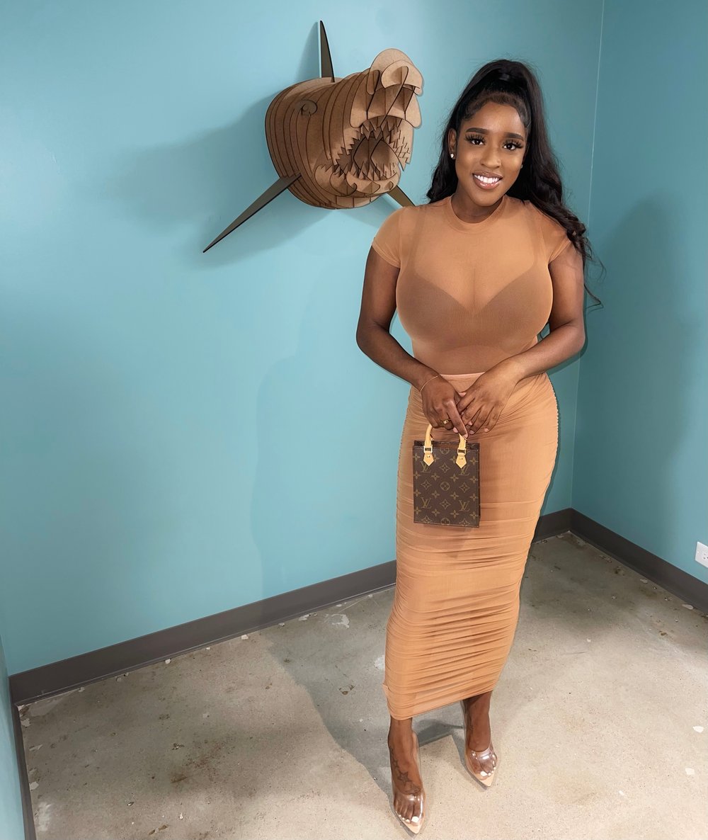 Image of Chocolate Mesh | Skirt Set