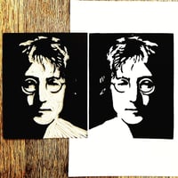 Image 2 of John Lennon (Linocut Print)