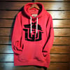 GAME-WORN Super Heavyweight Pullover Hooded Sweatshirt - Vintage Red with Black