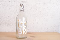 Sign Painted Glass Water Bottle